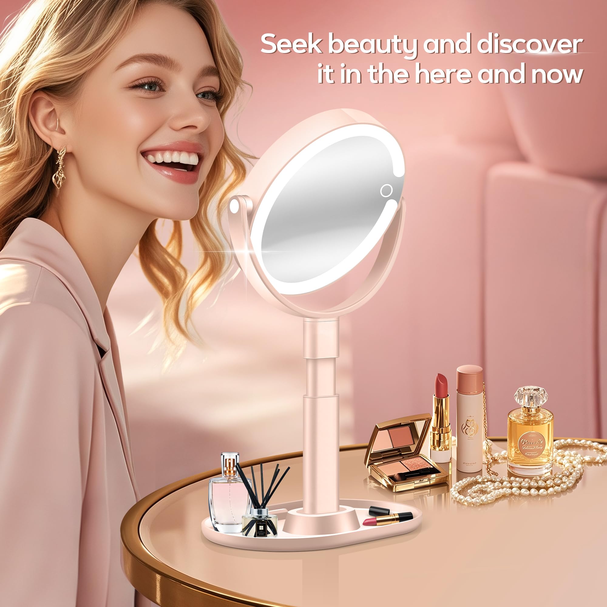 B Beauty Planet makeup-mirror-detachable-travel-design suited for travel