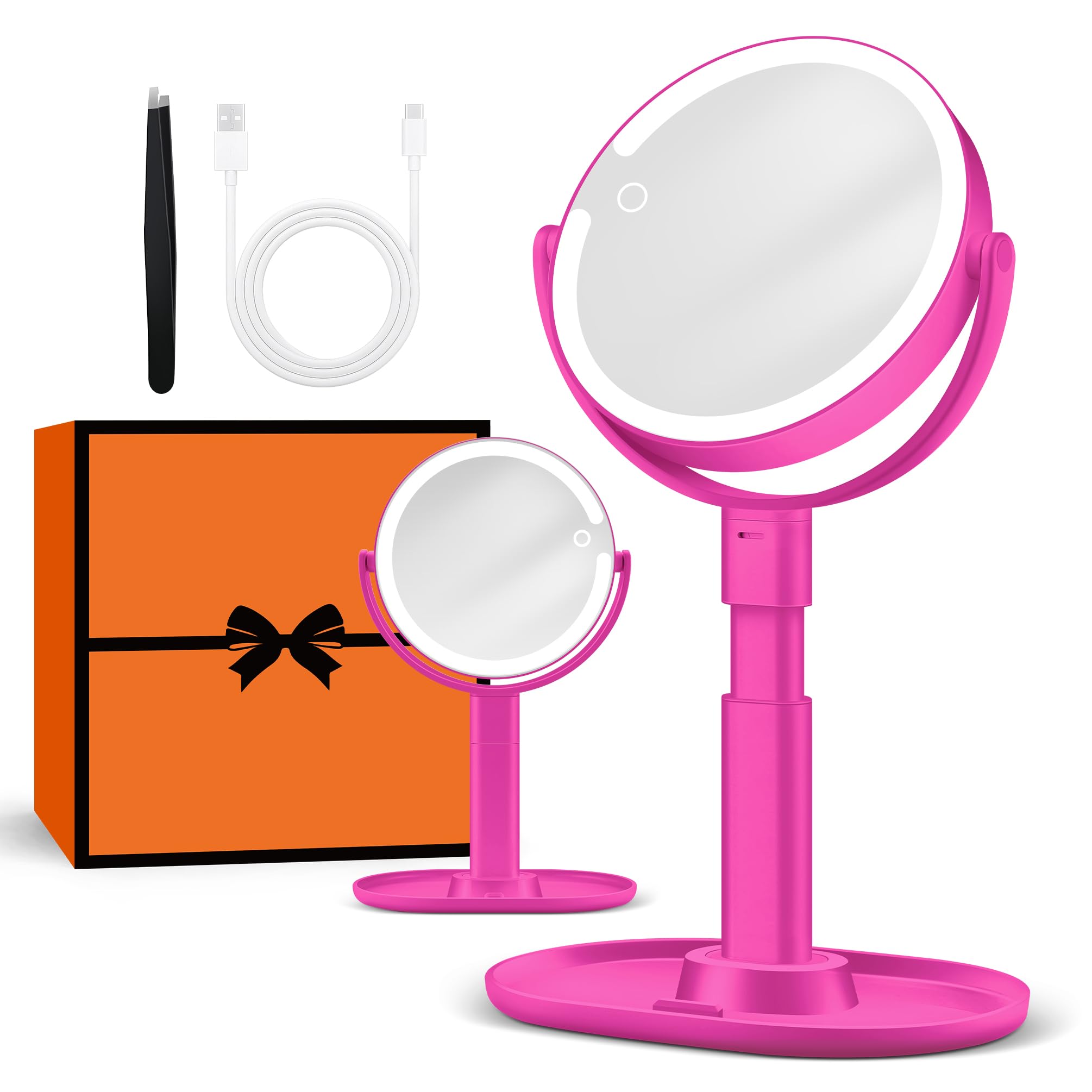 B Beauty Planet makeup mirror with lights for precise makeup prep and grooming
