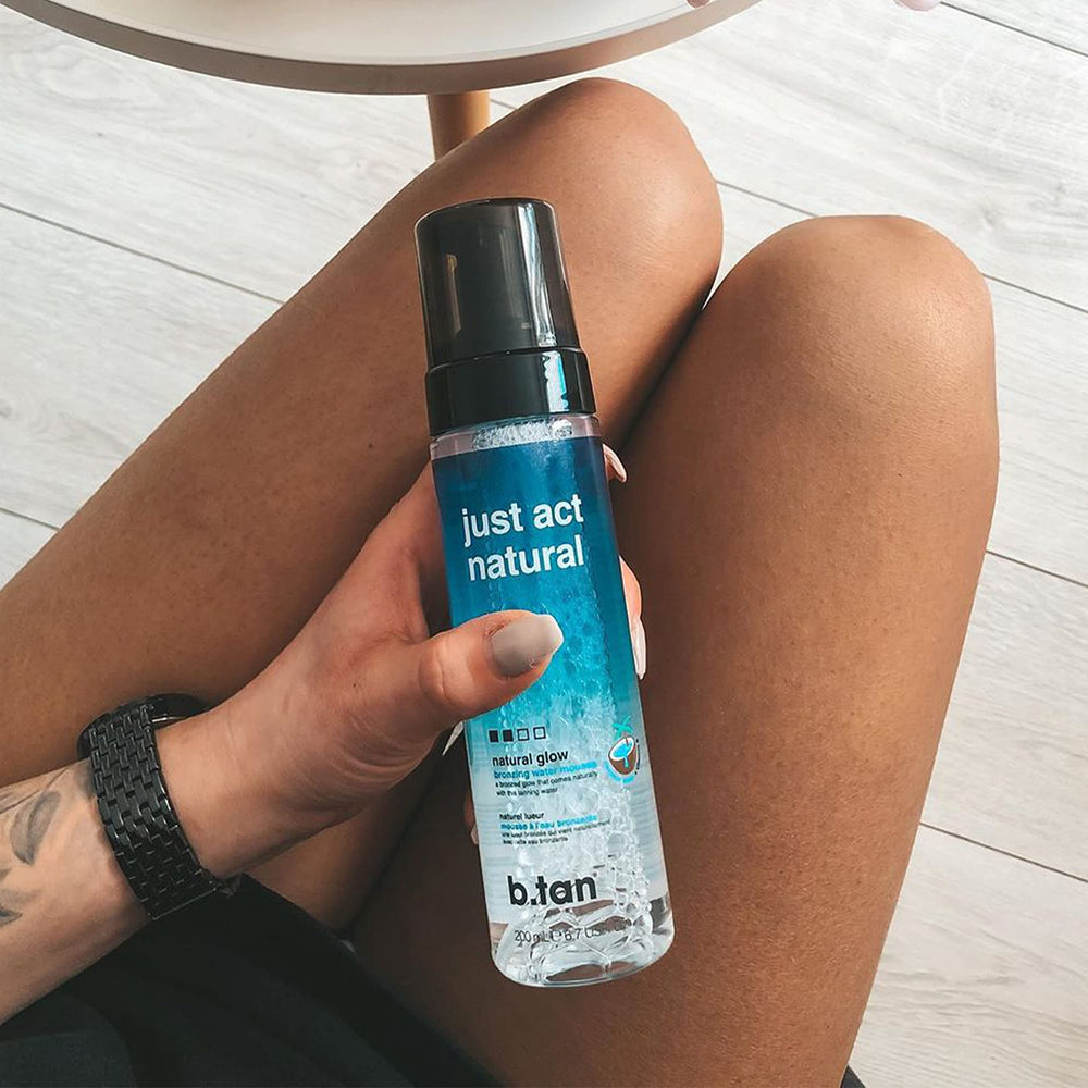 B.TAN 1 hour cure time for faster sunless tanning results