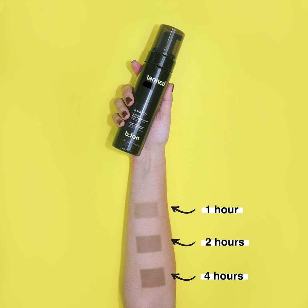 B.TAN deep bronze glow with fast color development.