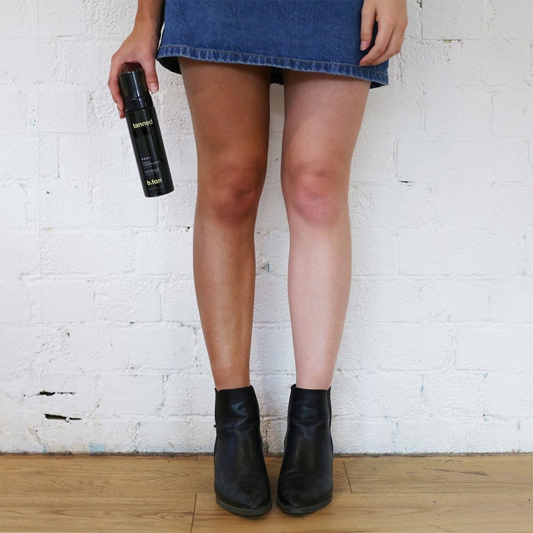B.TAN vegan cruelty-free formula highlights absence of parabens.