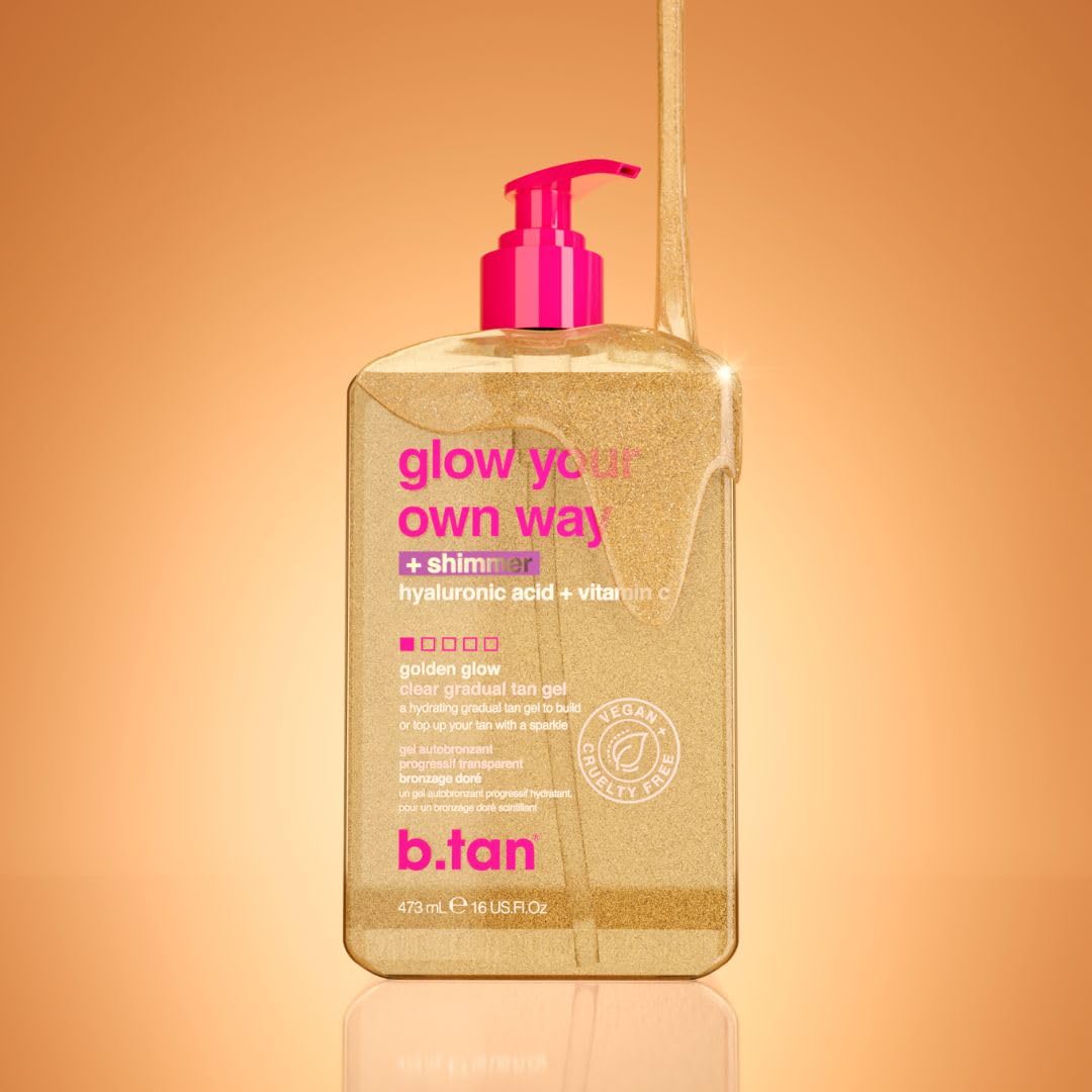 B.TAN transfer-free glow on skin and sheets