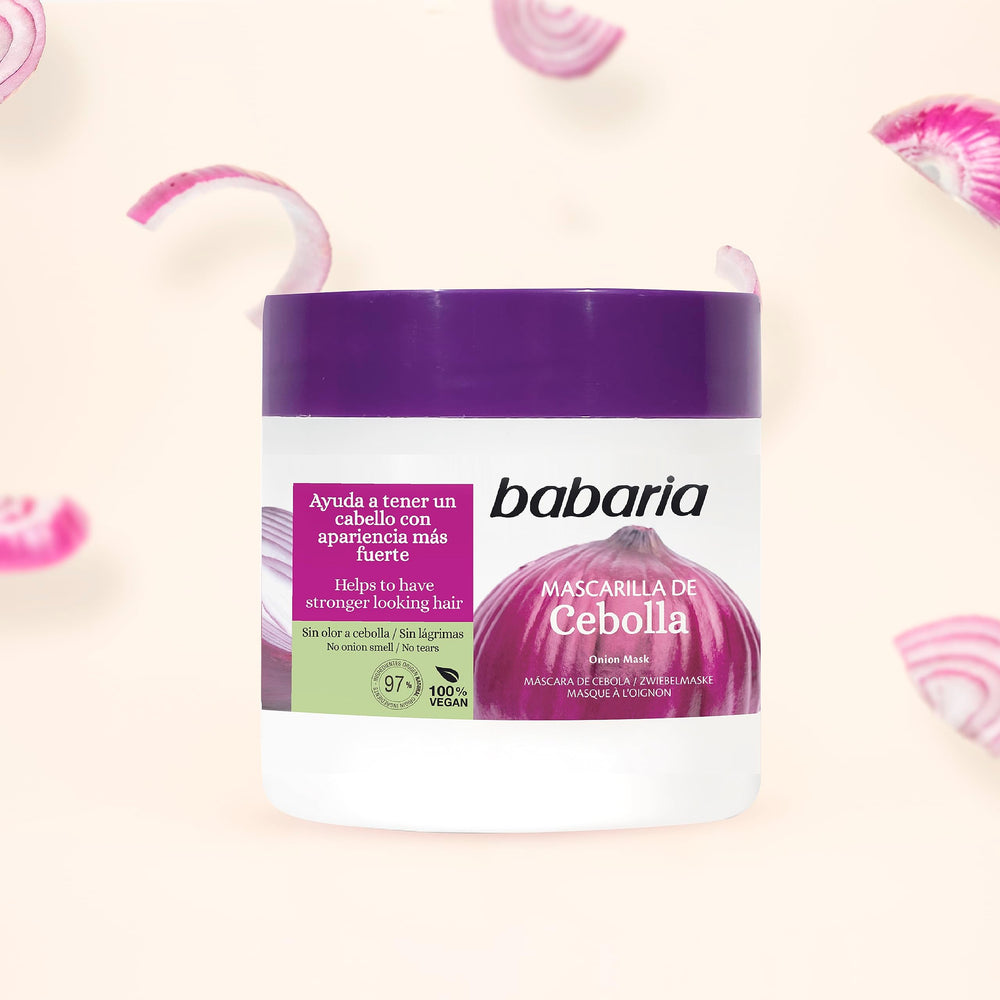 Babaria Onion Hair Mask delivers glossy, smooth hair finish.
