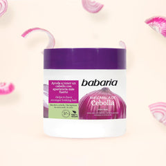 Babaria Onion Hair Mask delivers glossy, smooth hair finish.
