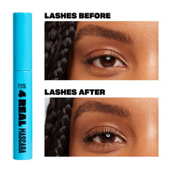 BABE ORIGINAL 4 Real Mascara wand silicone grips every lash for buildable volume.