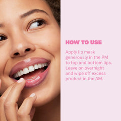 Babe Original Babe Glow hyaluronic acid rosehip oil detail for nourished lips.