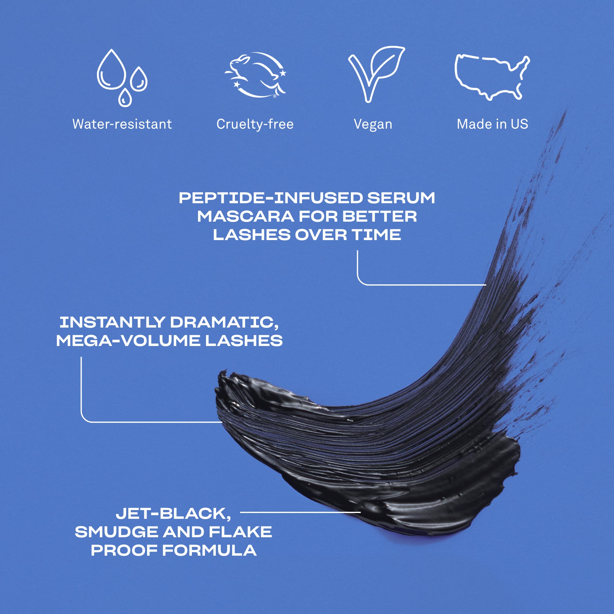 Babe Original Babe Lash Máscara efecto dramático para pestañas definidas y prominentes.