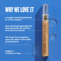 BABE ORIGINAL Babe Lash Serum clear formula hydrates lashes for healthier-looking appearance.