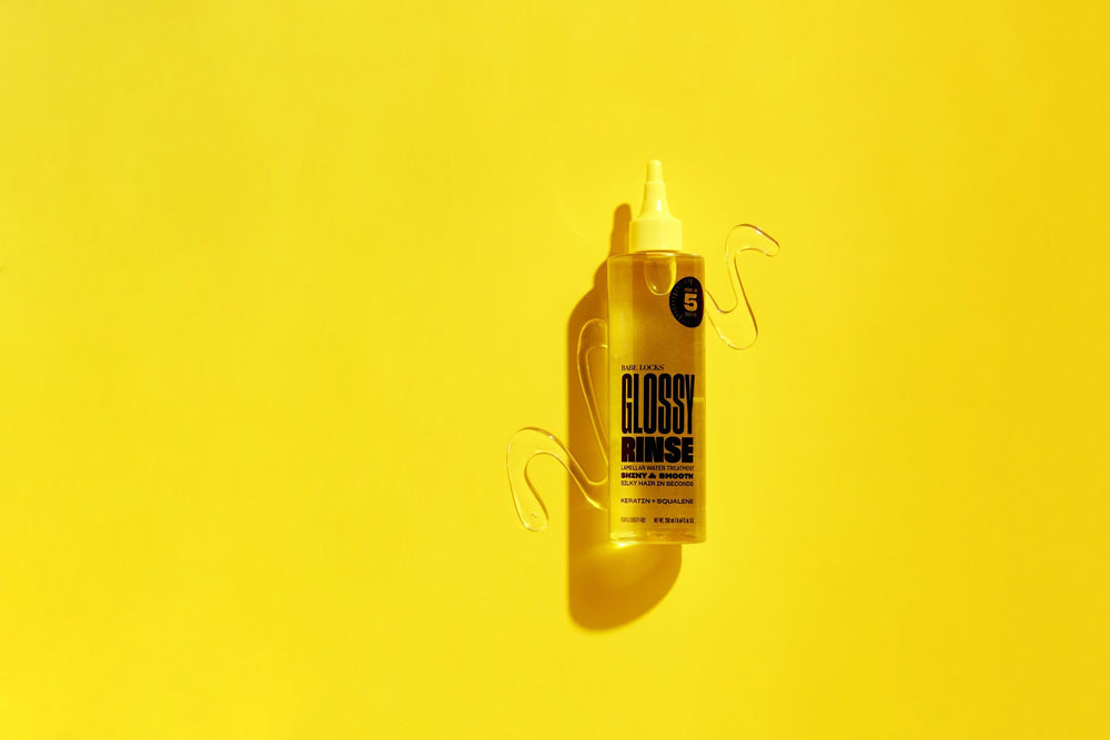 Babe Original Babe Locks Glossy Rinse demonstrates thermal protection during styling