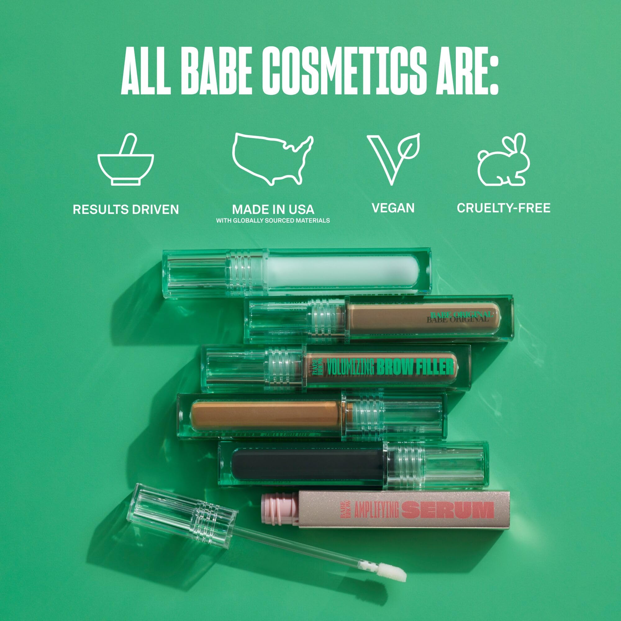 Babe Original Brow Serum ingredients like biotin support brow health and vitality.