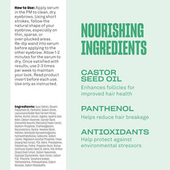 BABE ORIGINAL ingredients: castor oil and biotin for brow nourishment.