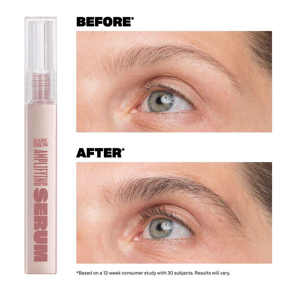 BABE ORIGINAL serum label highlights panthenol and amino acids.