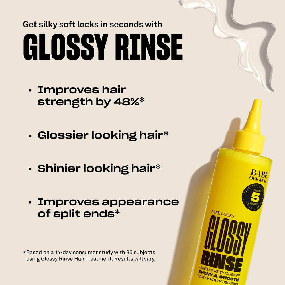 Babe Original Glossy Rinse massage 5 seconds demonstrates quick action