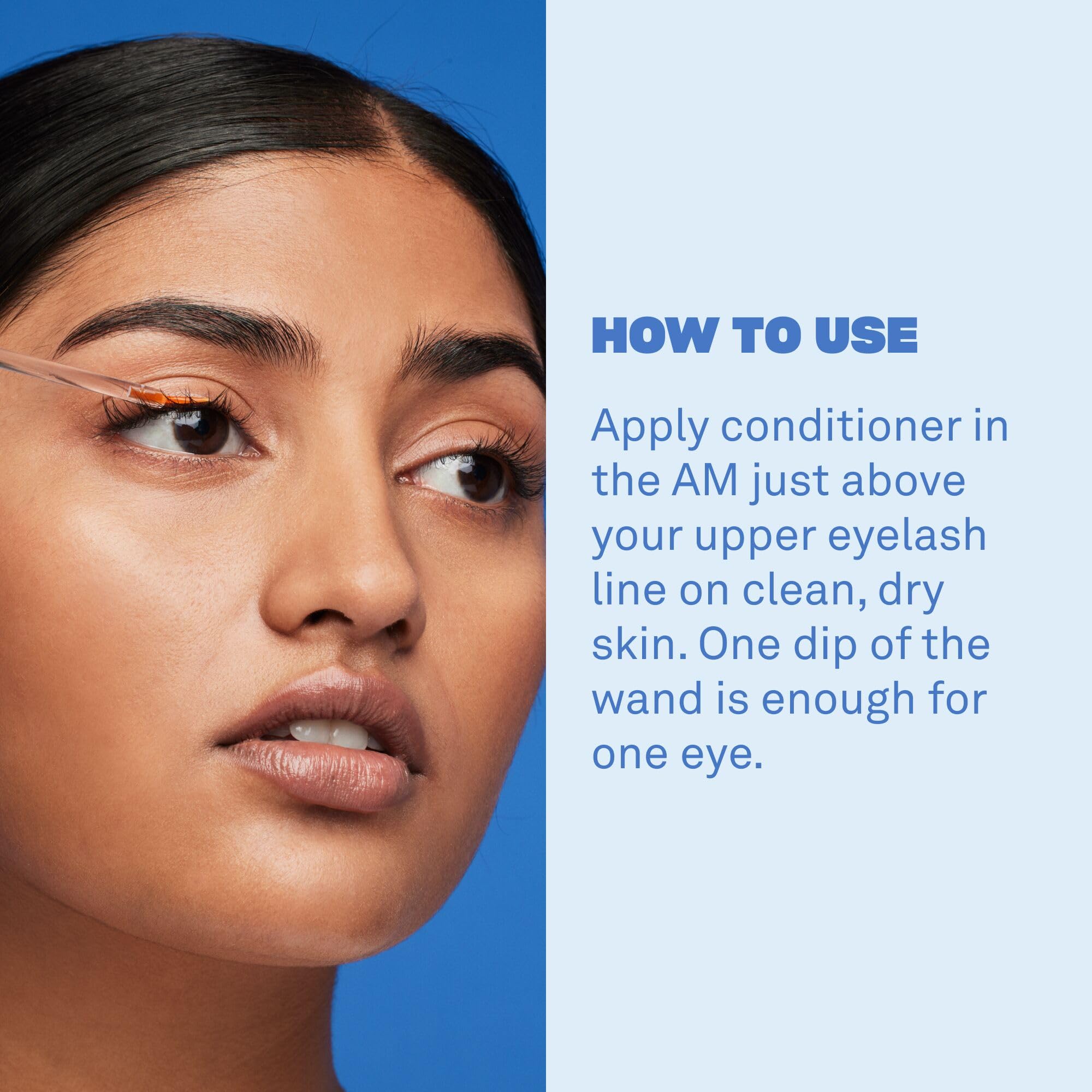Babe Original conditioner peptides and biotin graphic emphasizes nourishing lash appearance.