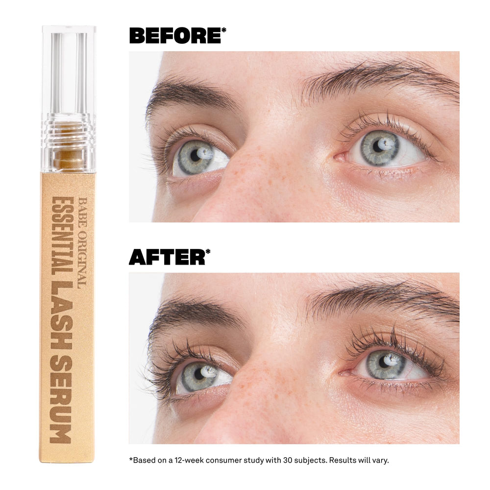 Babe Original lash serum application wand ready for nightly lash line use