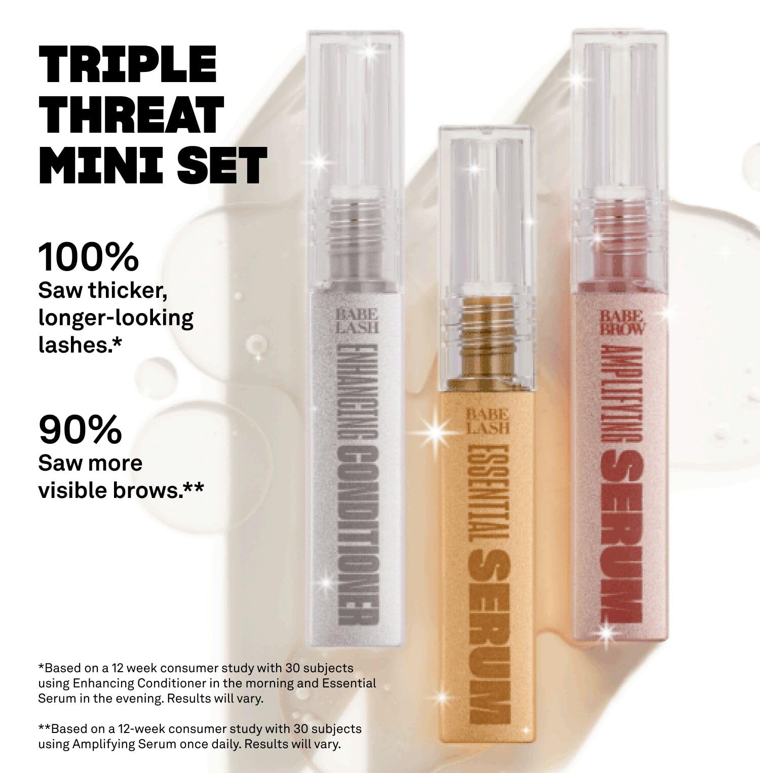 Babe Original enhancing lash conditioner tube ready for AM application
