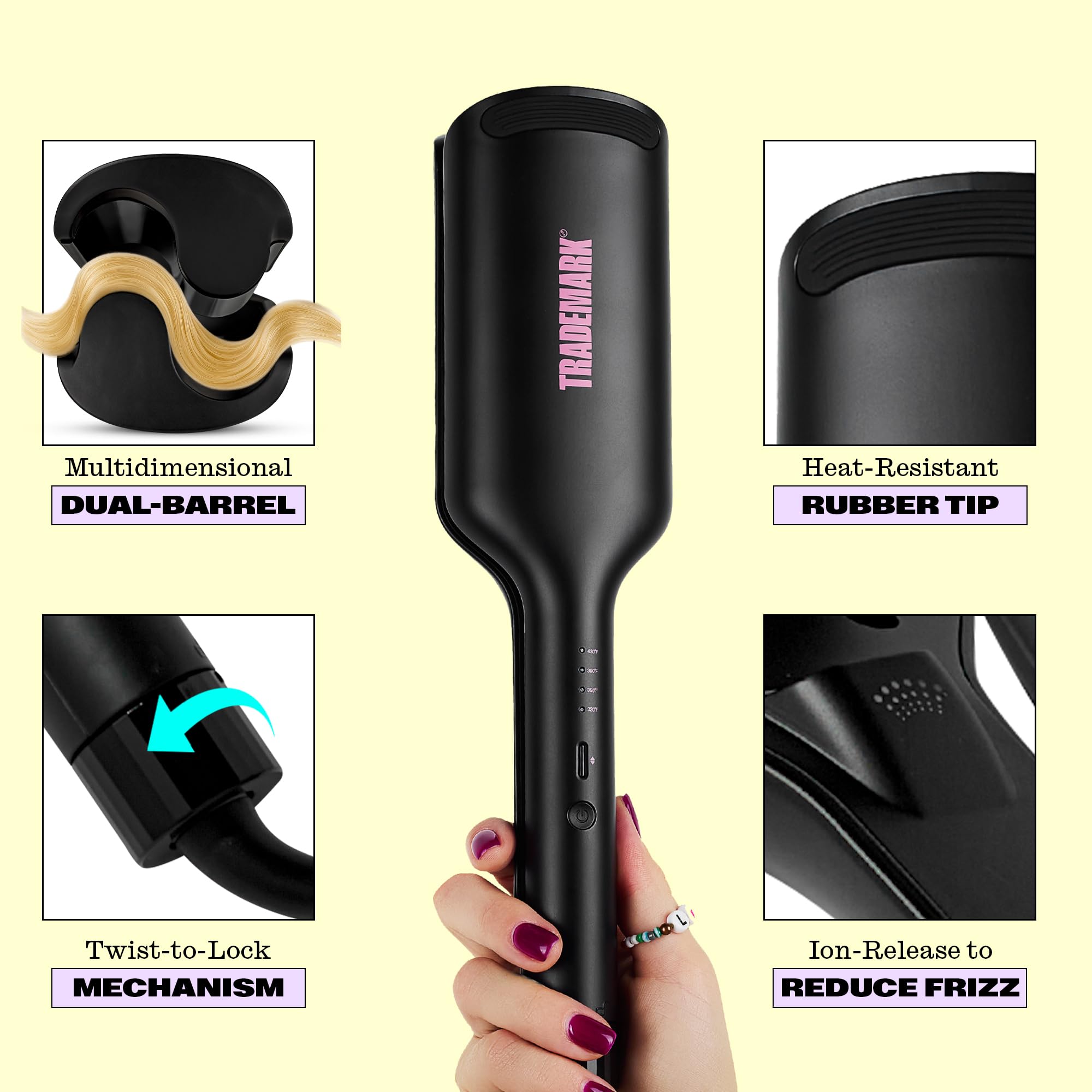 Babe Waves X all hair types styling capability for textured looks