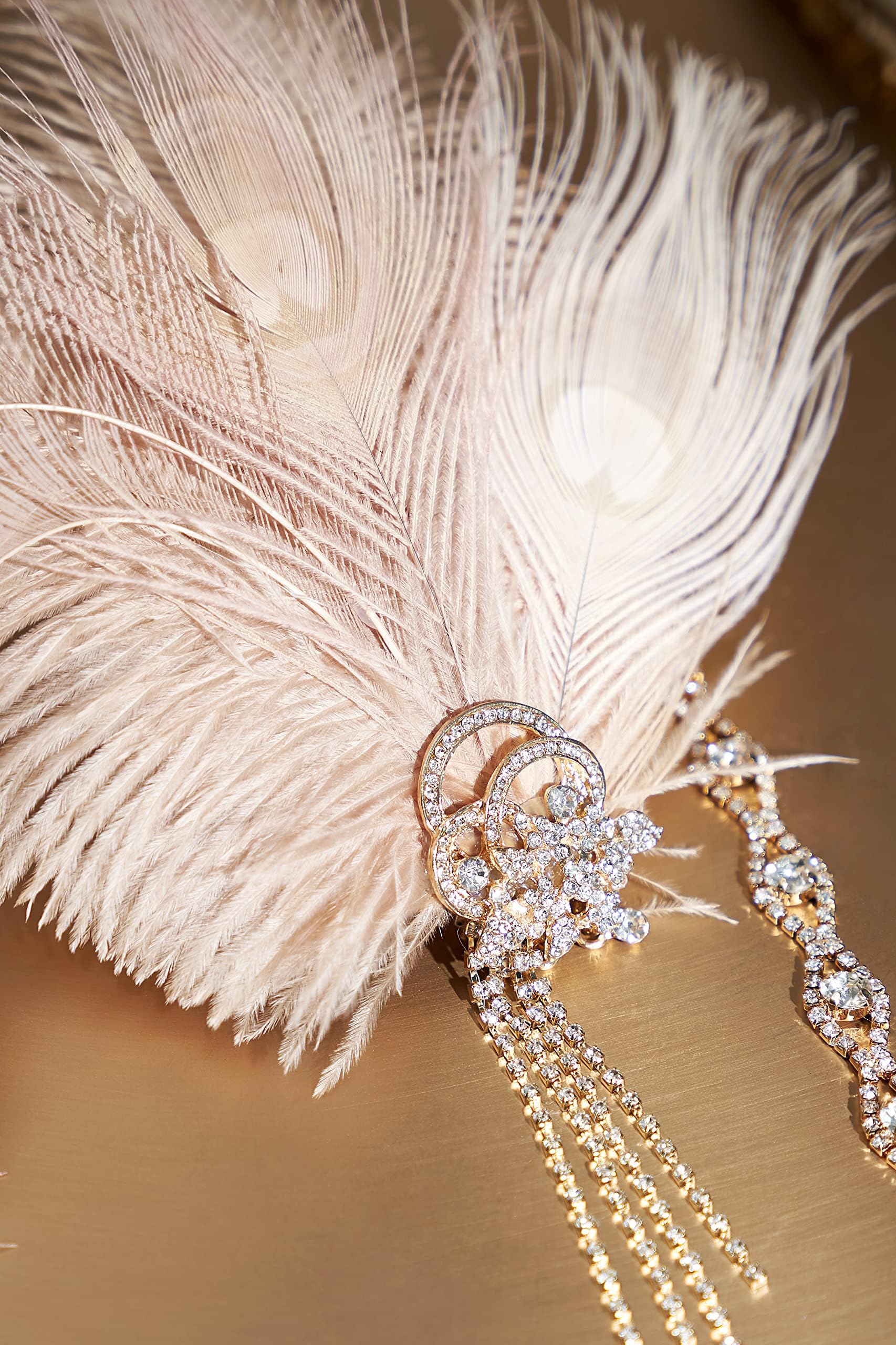 BABEYOND headpiece crystal detail closeup for sparkling evening shine