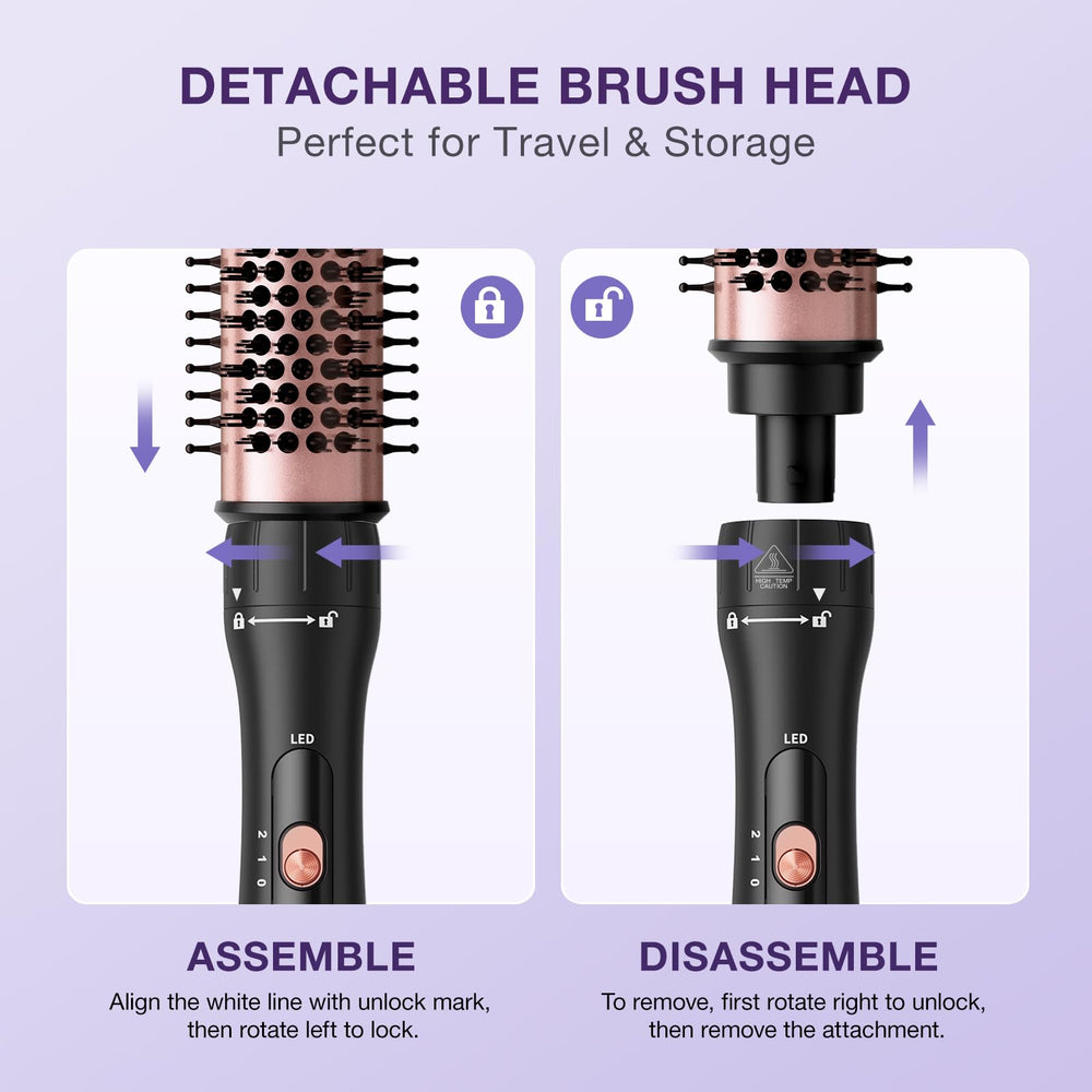 Babonir 1.25-inch wand close-up for soft, natural waves.