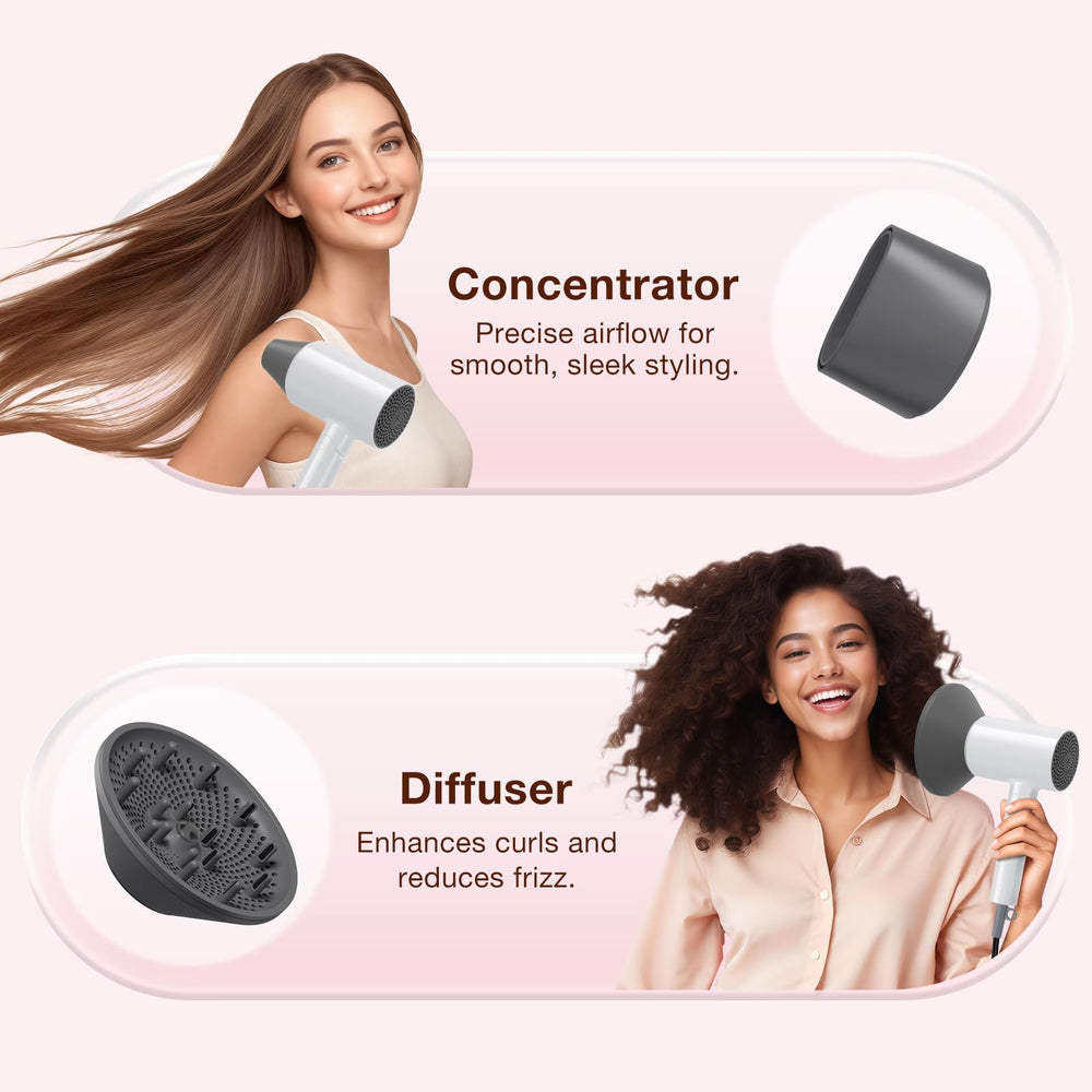 BABONIR 3 heat and 2 speed settings for versatile styling
