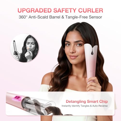 BABONIR anti-scald barrel guard highlights safety while creating waves and curls.