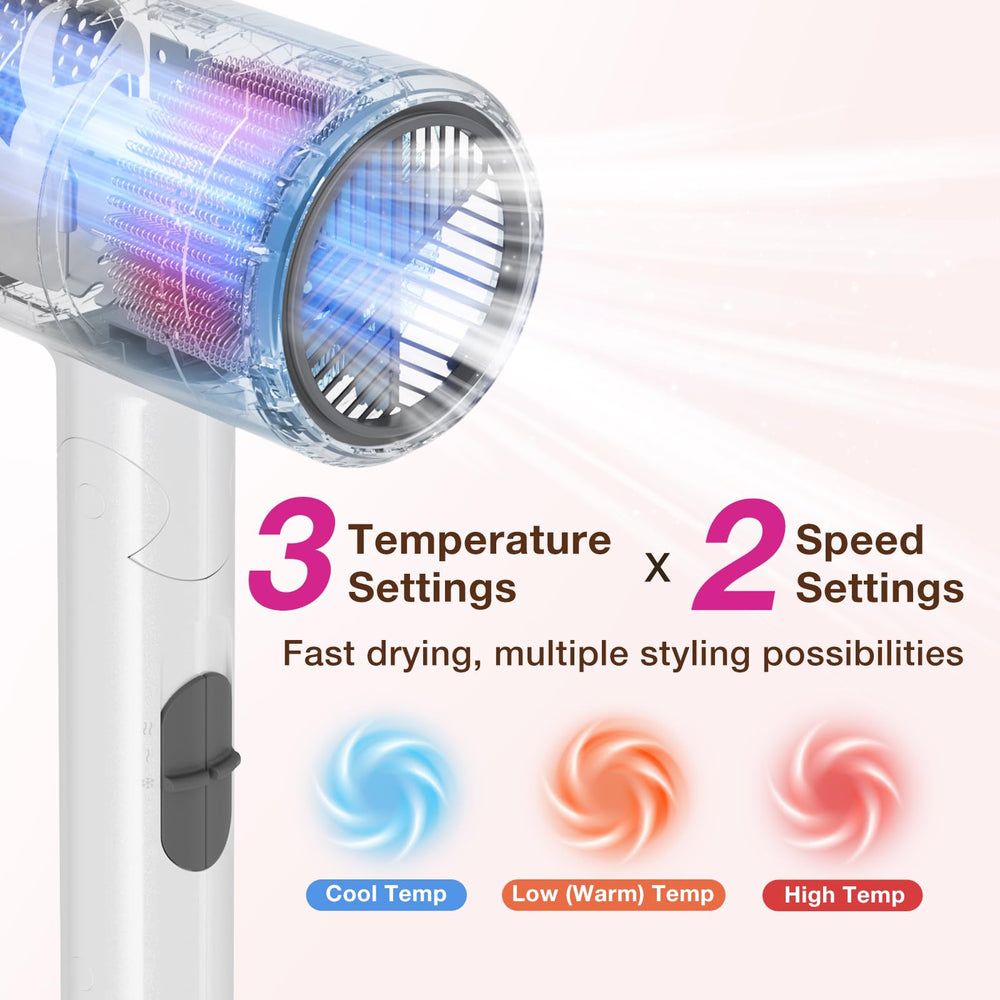 BABONIR blue light activation releases negative ions for frizz reduction