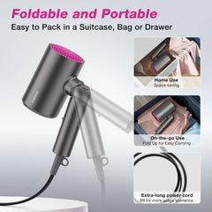 Babonir foldable compact hair dryer for travel