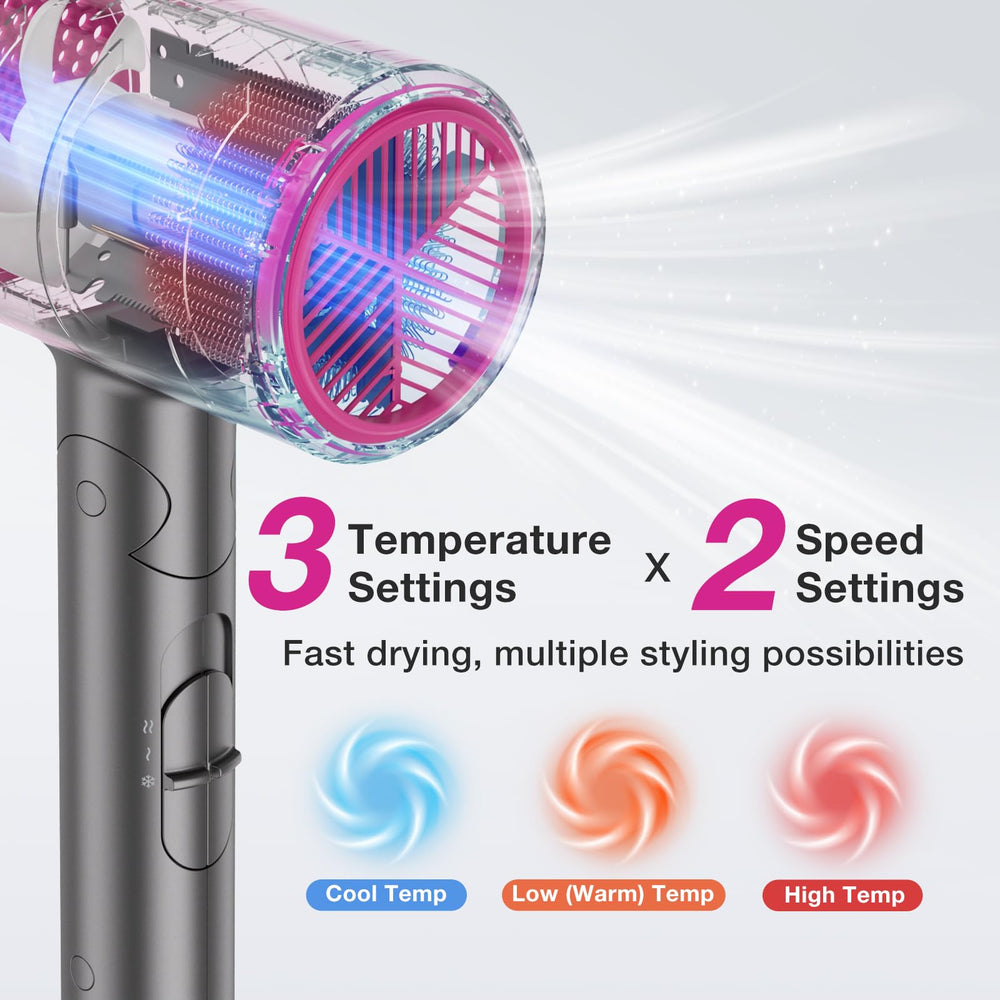 Babonir hair dryer showing two speeds for airflow control