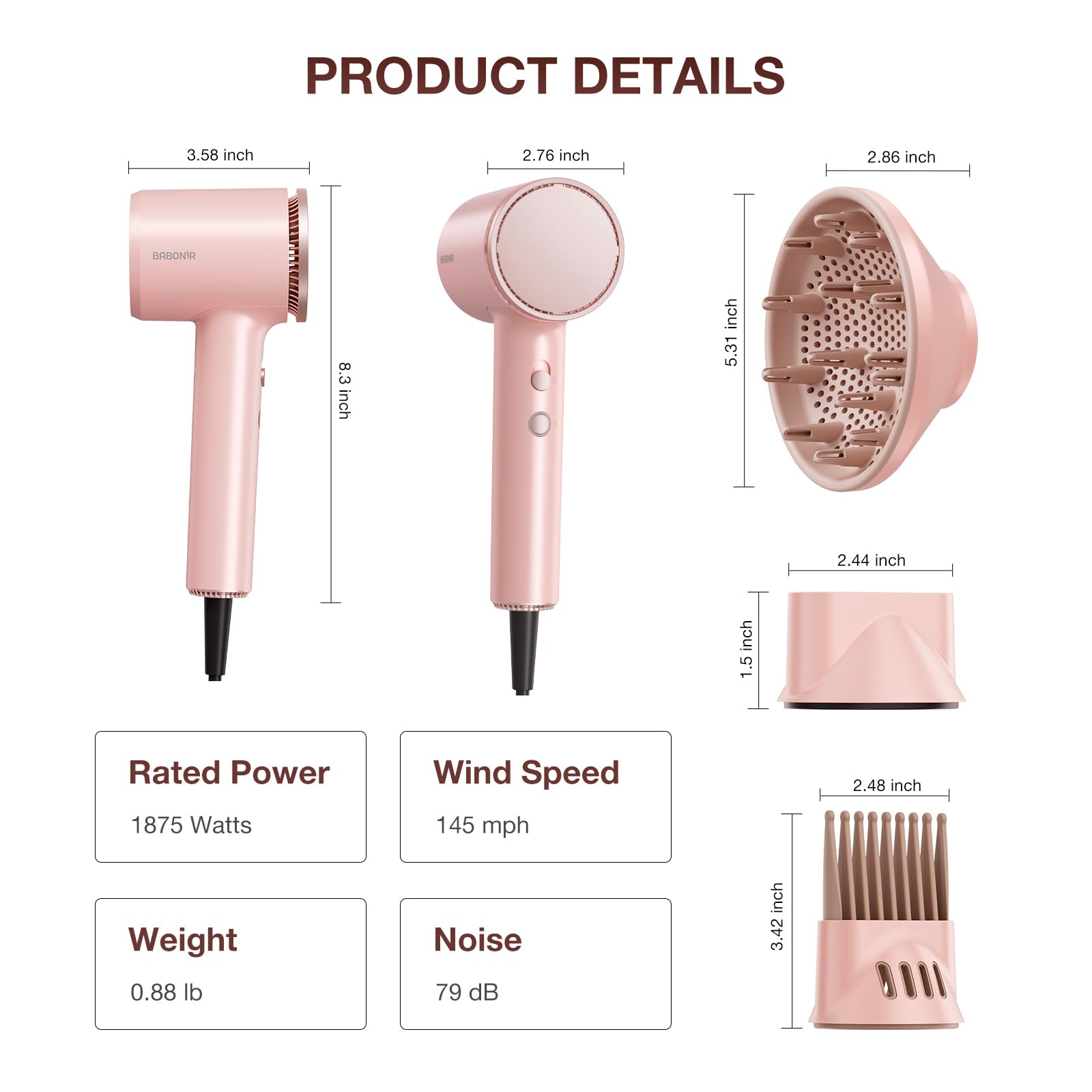 BABONIR in-use image highlights lightweight design for comfortable travel styling