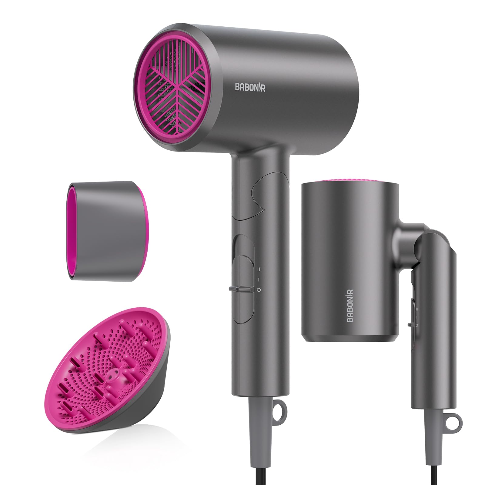 Babonir ionic hair dryer with 1875W motor for fast drying