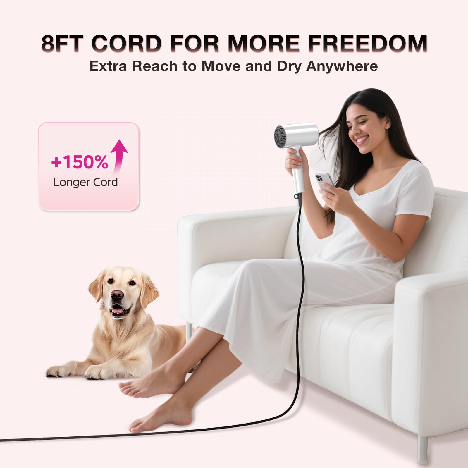 BABONIR low electromagnetic wave technology with cold air mode for safer styling