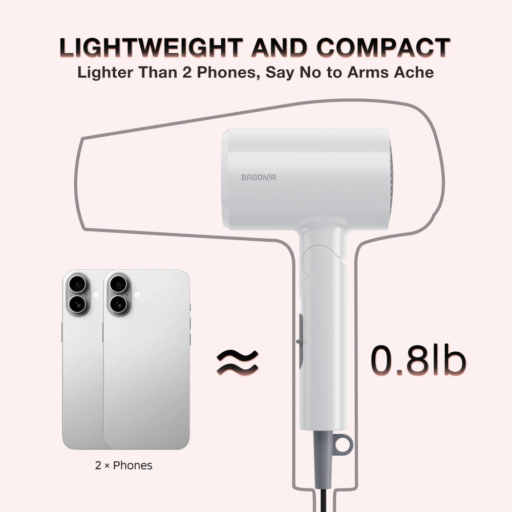 BABONIR travel-friendly lightweight design for on-the-go drying
