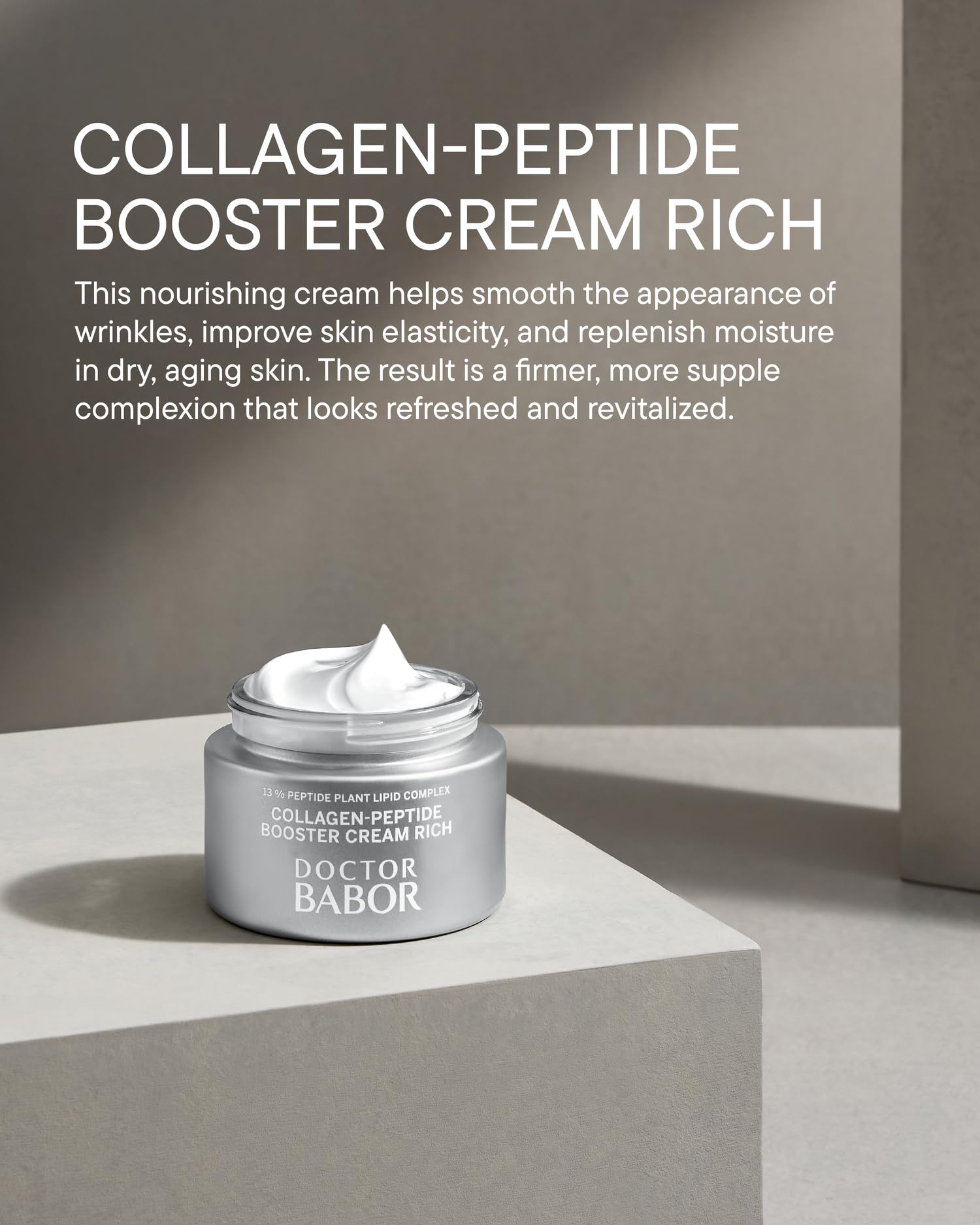 BABOR Collagen Face Cream jar closeup with rich smoothing texture