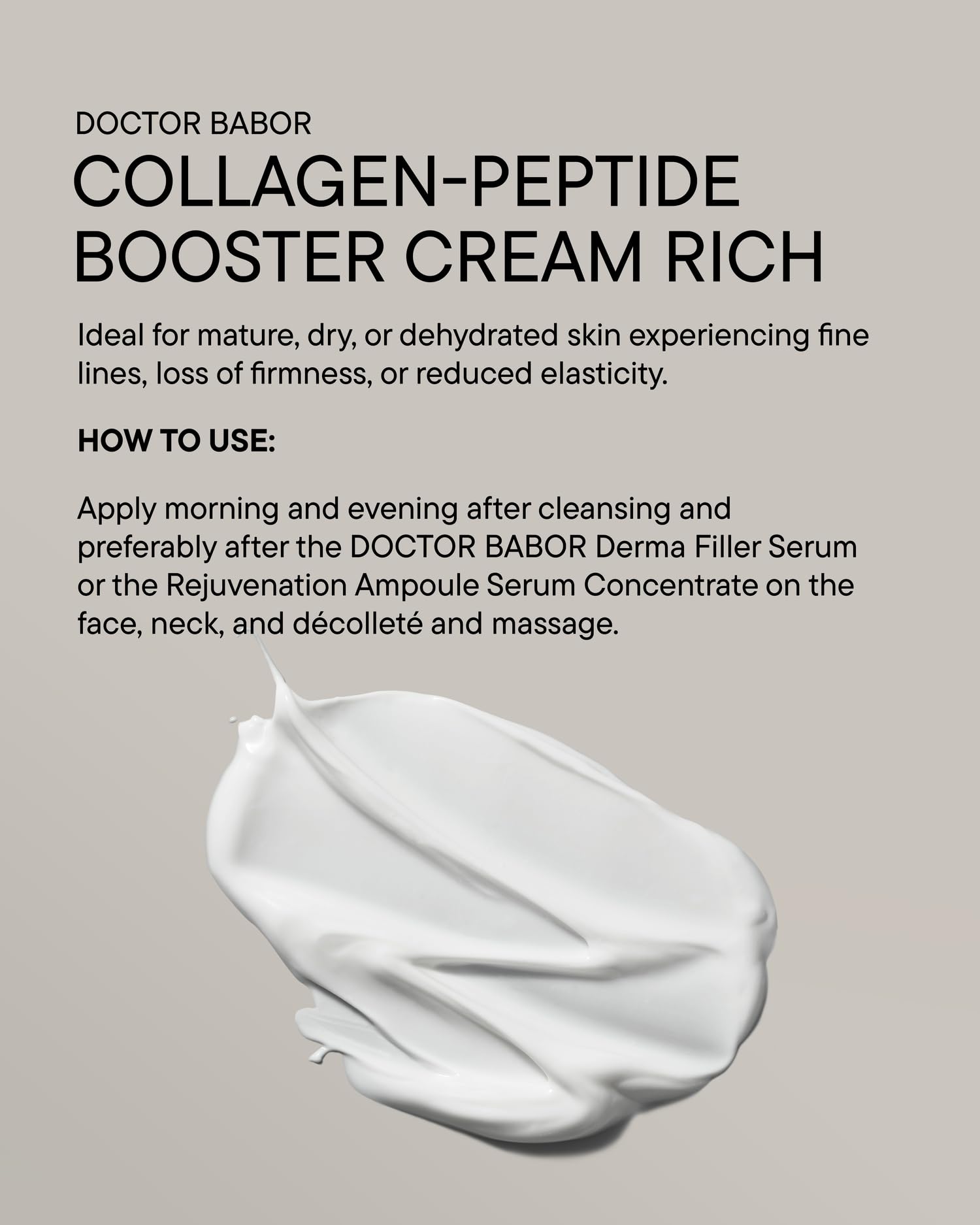 BABOR Collagen Face Cream with shea butter and plant oils nourishes skin