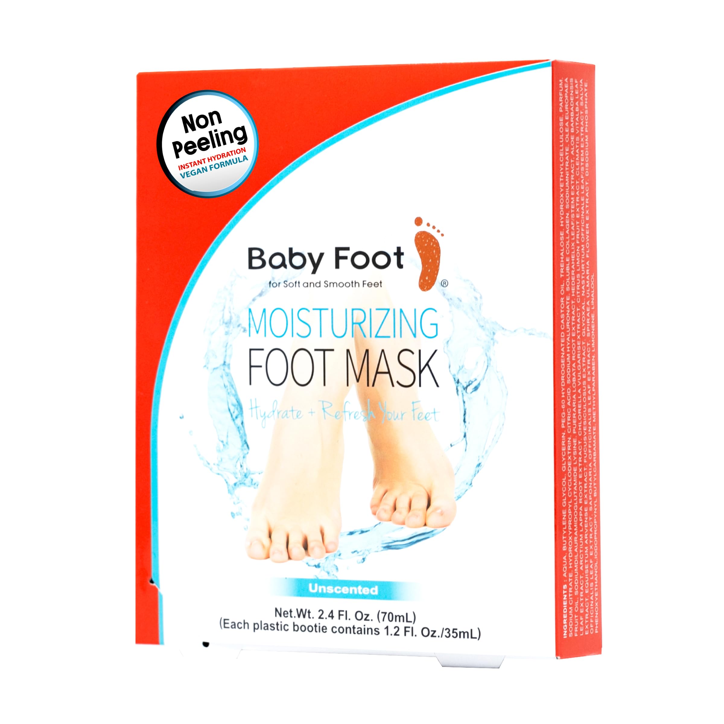 Mascarilla hidratante sin fragancia de Baby Foot para pies suaves
