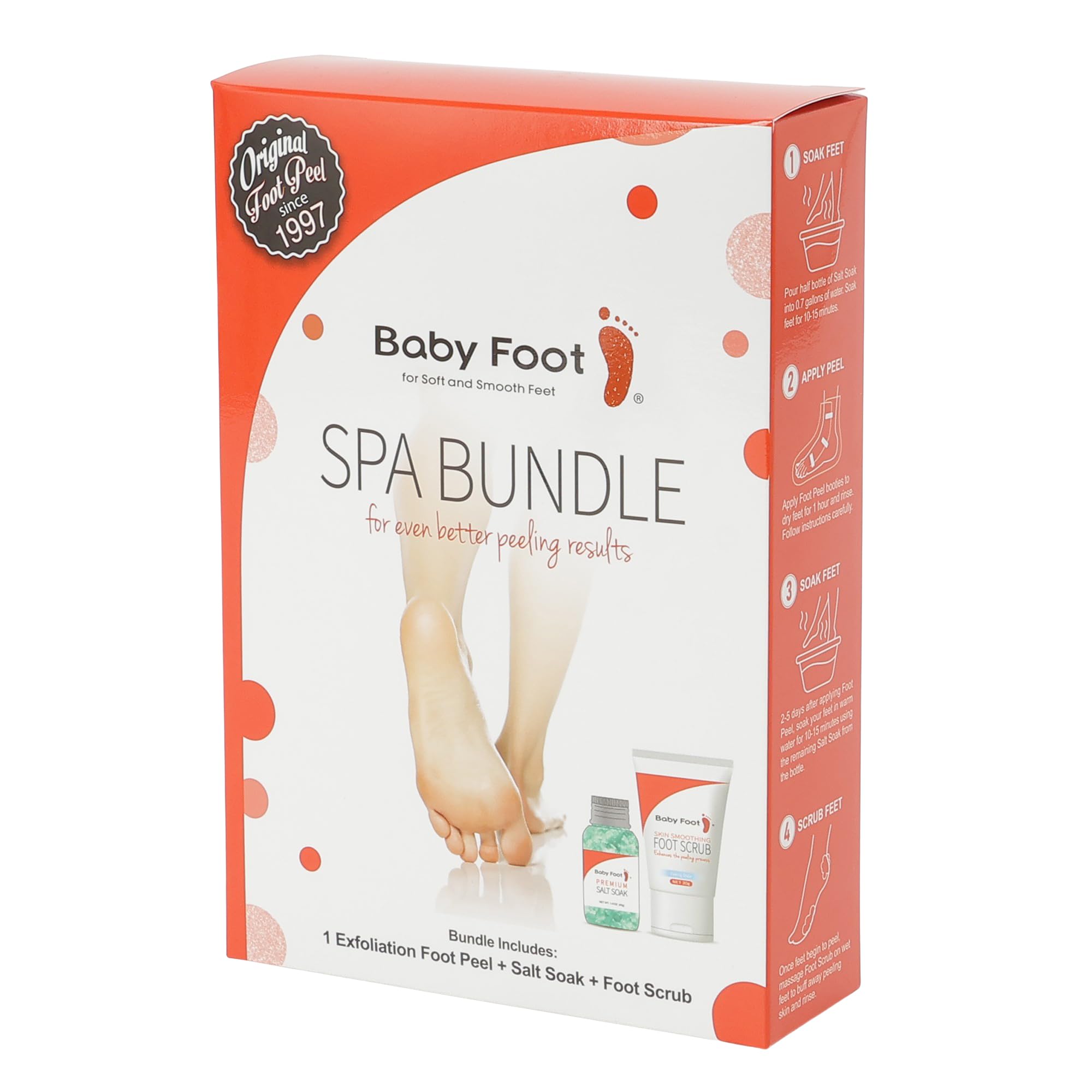 Baby Foot Spa Bundle Original Exfoliation Booties for at-home renewal.