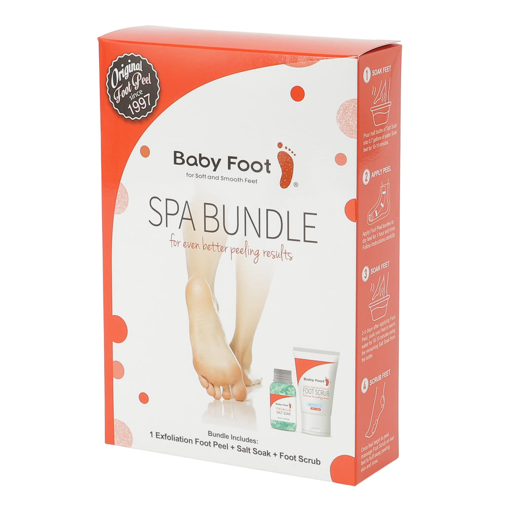 Baby Foot Spa Bundle Original Exfoliation Booties for at-home renewal.