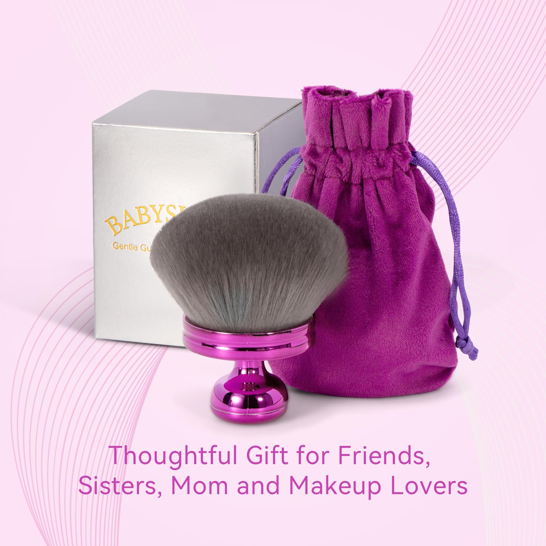 babysheep 3-2-inch kabuki brush handle for fast full-body coverage