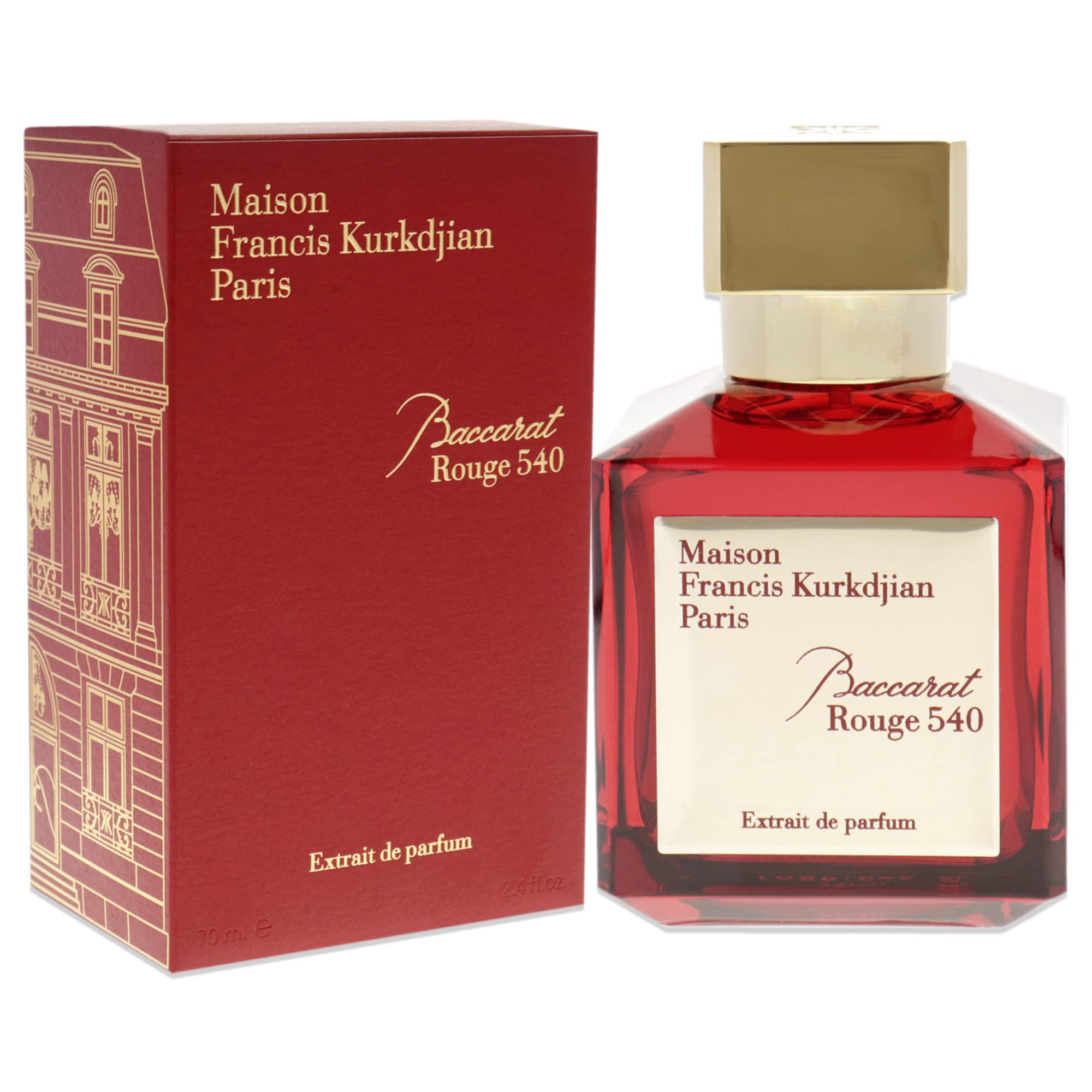 Baccarat Rouge 540 amber-vanilla tones imply long-lasting warmth and signature sillage.