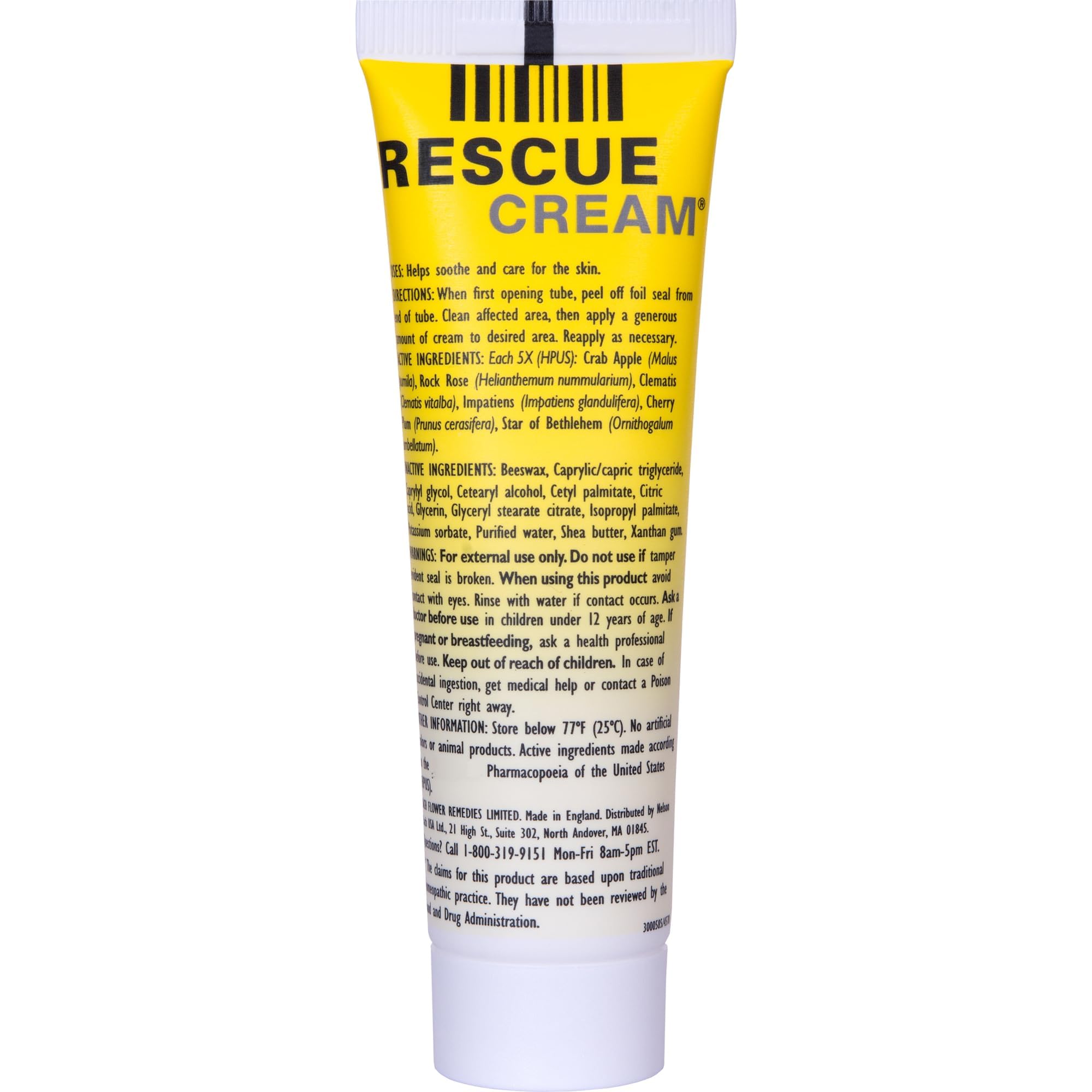 Bach RESCUE Cream body provides multi-use hydration for limbs and torso.