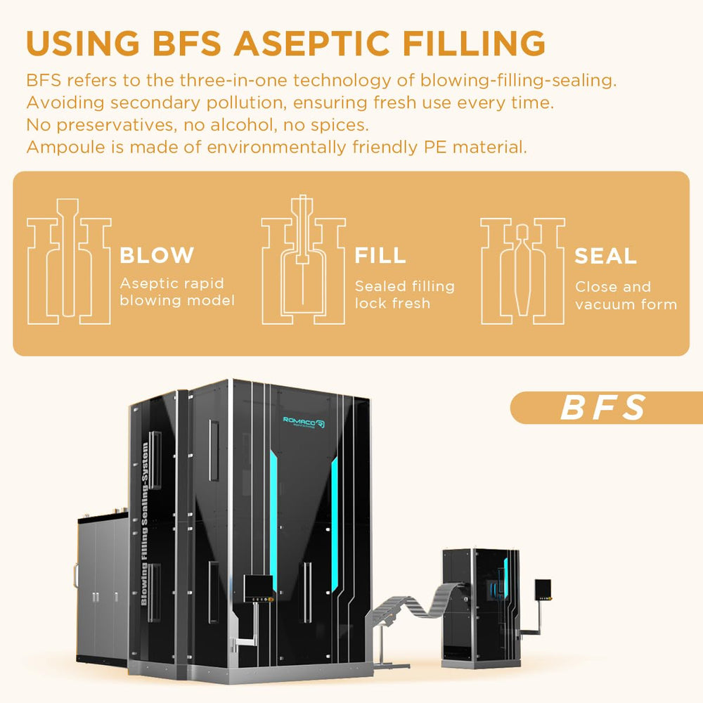 BACHERI travel ampoules packaging for portable, oxidation-minimizing daily use.
