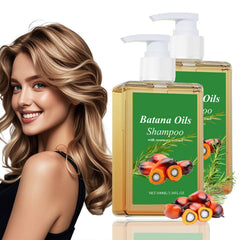 BACIOKIS Batana Oil Shampoo bottle pour demonstrates nourishing wash