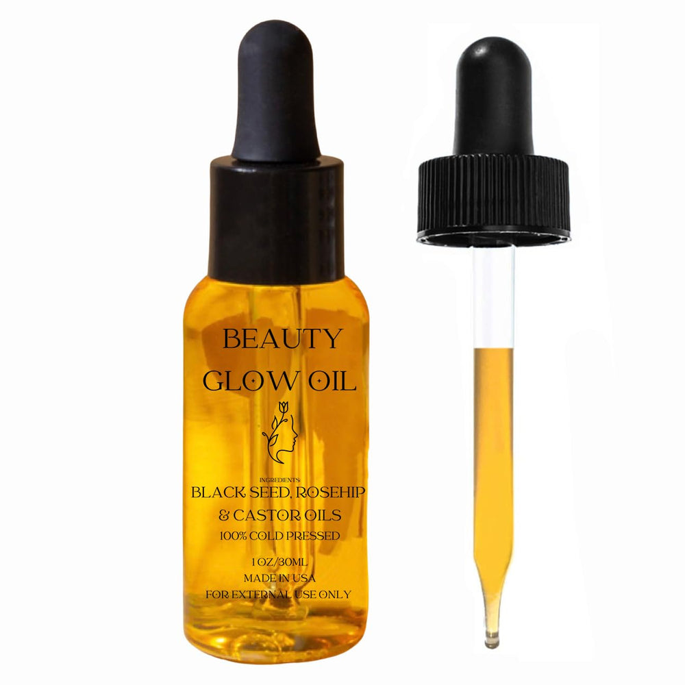 Bad Dog Beauty Glow Oil bottle—hydration boost for all skin types.