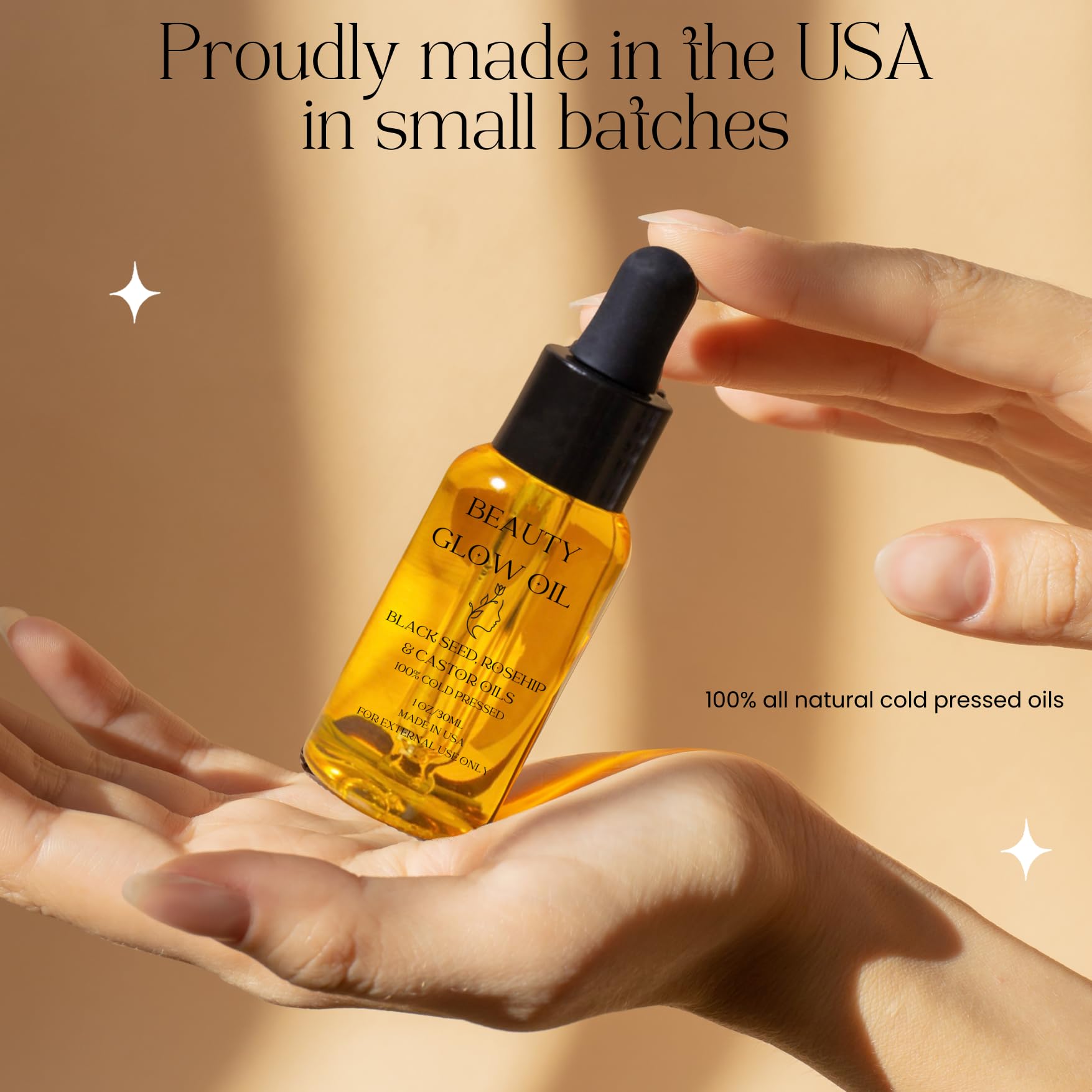 Bad Dog Castor Oil texture closeup conveys a smooth, hydrated skin feel.