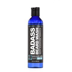 Badass Beard Care Beard Wash bottle pour delivers a refreshing cleanse