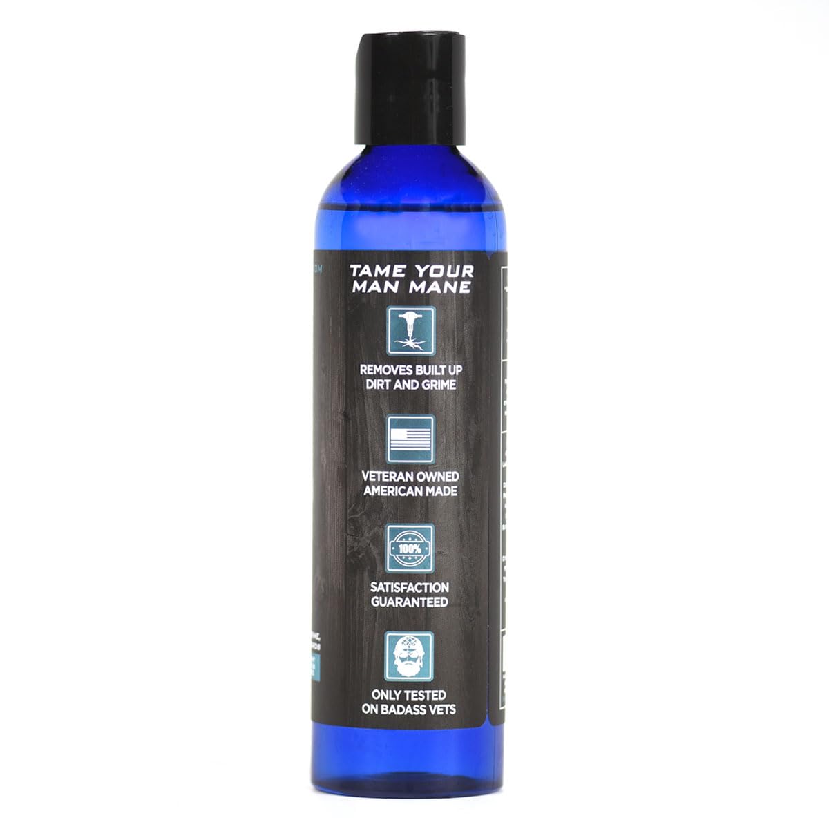 Badass Beard Care Beard Wash lather close-up smooths hair and calms itchy skin