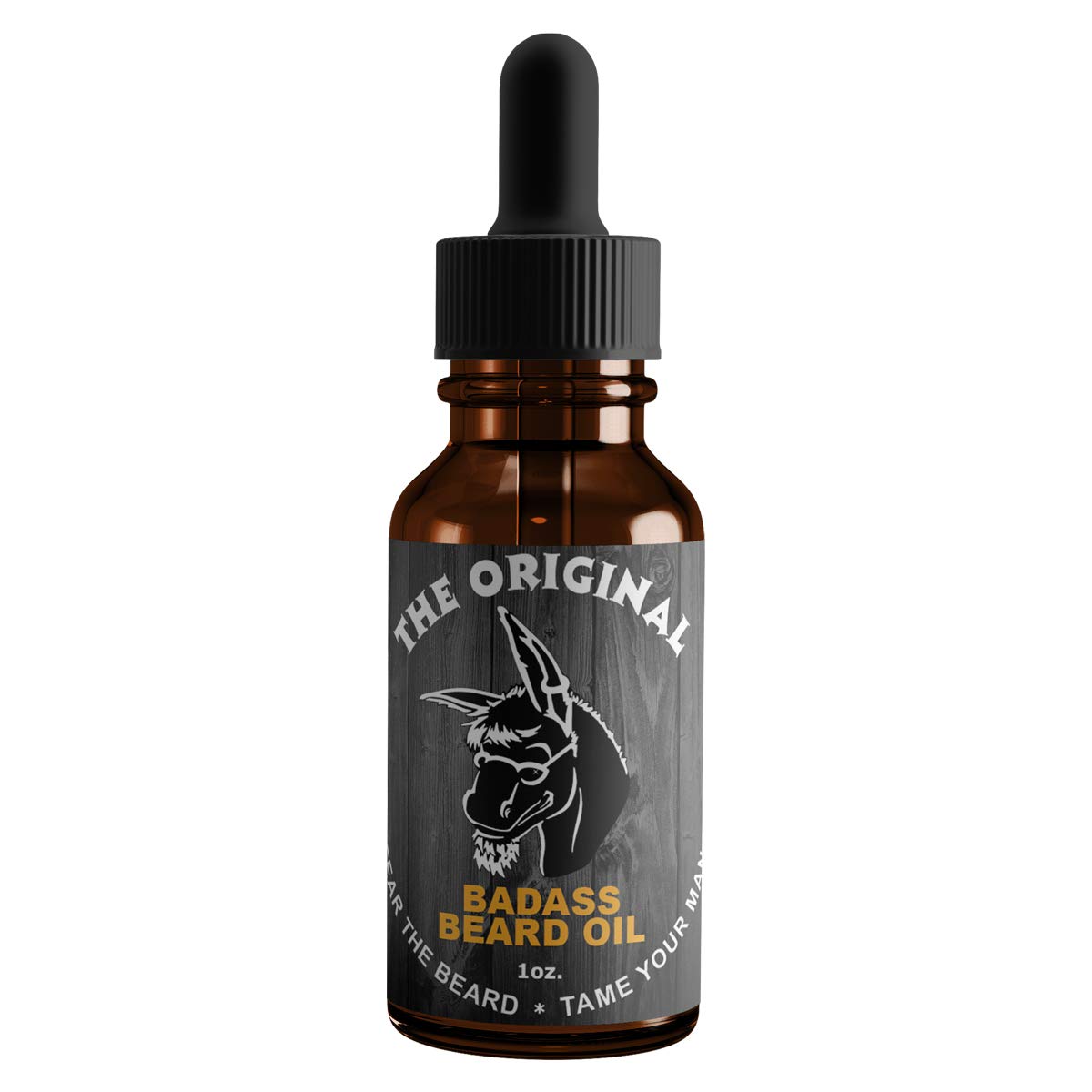 Badass Beard Care Original Scent oil pour promotes a soft, hydrated beard.