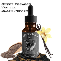 Badass Beard Care Outlaw beard oil dropper enables controlled application for even distribution