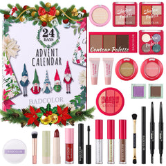 Badcolor makeup advent calendar cover showcases festive design for gifting and holiday anticipation