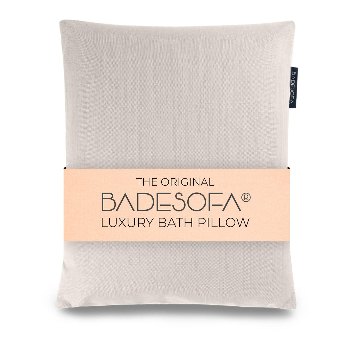 BADESOFA Luxury Bath Pillow Ivory Pearl full view for spa-like soaking comfort